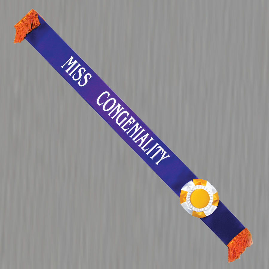 #1015-C - Junior Sash w/Rosette