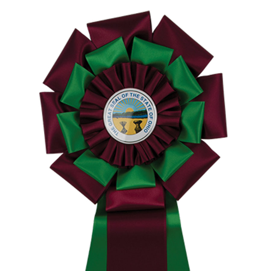 #1811 - 8" Rosette w/Three Streamers