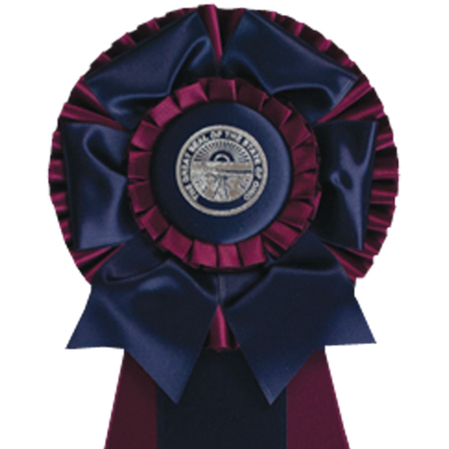 #1814 - 5½" Rosette w/Three Streamers