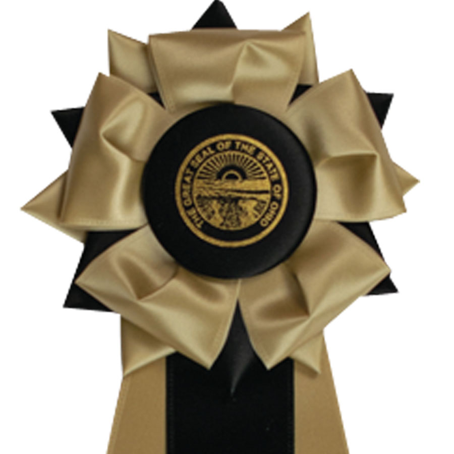 #1815 - 5" Rosette w/Three Streamers