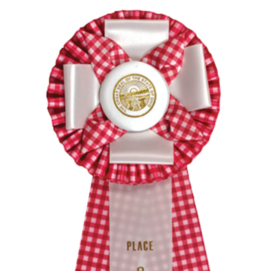 #1817 - 5½" Rosette w/Three Streamers