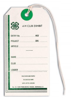 #33 - 4-H Entry Tag