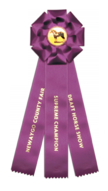 #472 - 4-3/4” Rosette w/Three Streamers