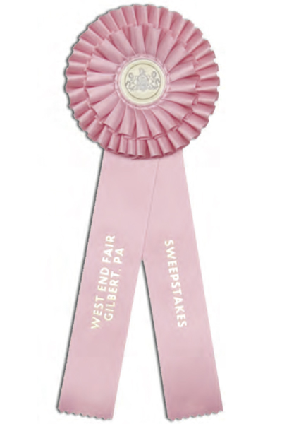 #562 - 5-1/2" Rosette w/Two Streamers