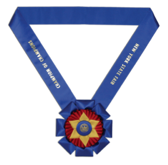 #582 - Neck Ribbon w/ 8” Rosette